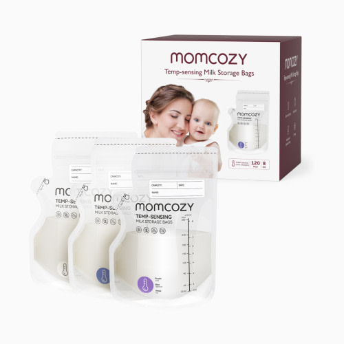 Momcozy Easy-Pour Temp-Sensing Milk Storage Bags - 120
