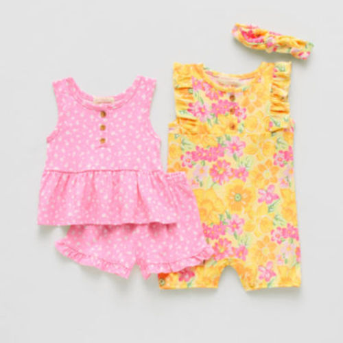 Btween Baby Girls 3-pc. Baby Clothing Set
