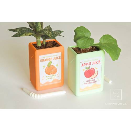 The Original Juice Box Planter by LittleWolfArtCo