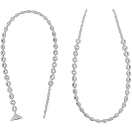 Bumkins Pacifier Clip Feeding Supplies for Baby Girl or Boy, Toy Straps for Sippy Cup, Teether, Stroller Accessories, Platinum Silicone Accessory Tether Leash, Safe for Teething Babies, Gray