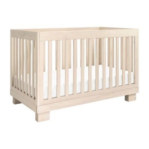 Babyletto Modo 3-in-1 Convertible Crib with Toddler Bed Conversion Kit - Washed Natural
