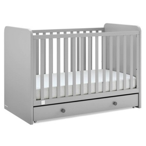 BabyGap by Delta Children Graham 4-in-1 Convertible Crib with Storage Drawer - Greenguard Gold Certified, Color: Gray/Dark Gray