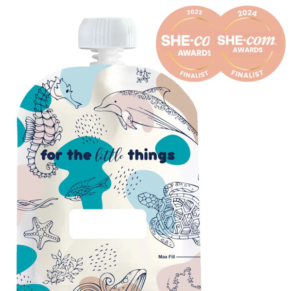 Sinchies 150ml Reusable Food Pouches - Under the Sea