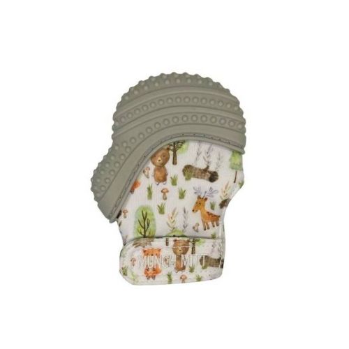 Malarkey Kids Munch Mitt Teether - Gray Woodland