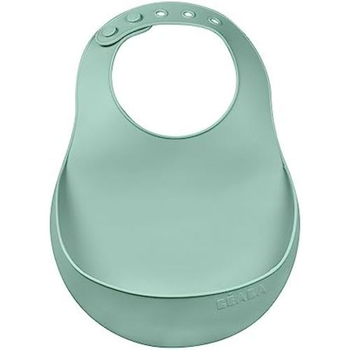 BEABA Silicone Baby Bib, Made with Soft Supple Silicone, Baby Bibs with Baby Food Catcher, Baby Essentials for Baby Feeding