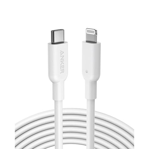 Anker USB C to Lightning Cable, MFi Certified Cable for iPhone 13 Pro 12 Pro Max 12 11 X XS, Supports Power Delivery (10FT,White)