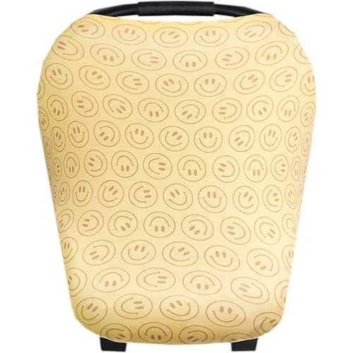 Copper Pearl Multi-Use Cover: Car Seat Covers, Nursing Cover, and Stroller Cover for Sun - Stretchy Fabric, All-Season Use, Stylish Designs, Easy Access for Moms - Vance