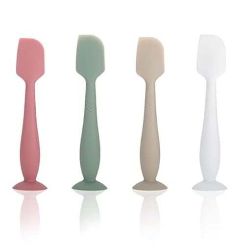 Baby Diaper Cream Spatula, 4Pack Silicone Butt Spatula Baby Paste Diaper Cream Applicator for Newborn Babies
