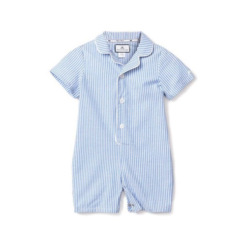 Classic Seersucker One-Piece Pajamas, 0-3M