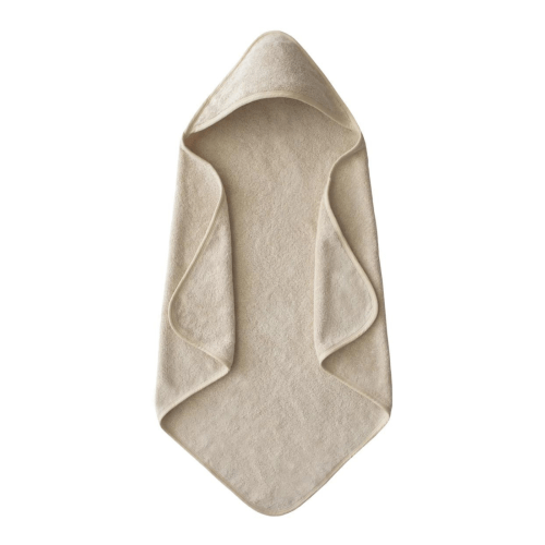 Organic Cotton Baby Hooded Towel, Fog