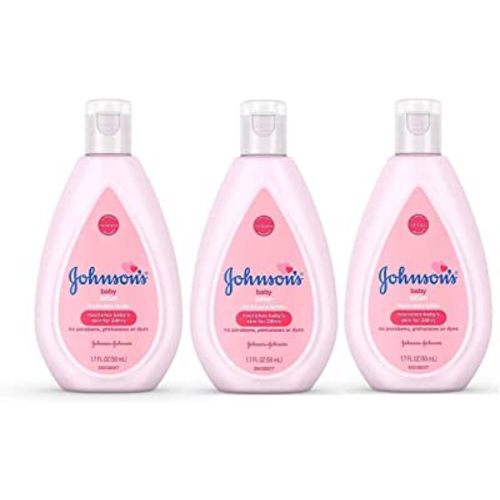Johnson's Baby Lotion Travel Size 1.7 oz (50ml) - Pack of 3