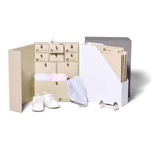 Savor The Library: Baby Edition Keepsake Gift Box in Slate