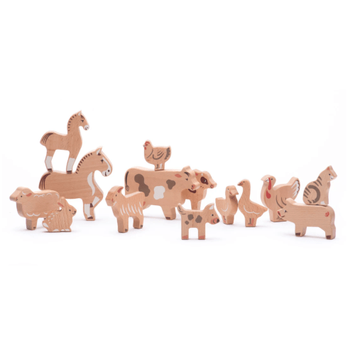Bajo Wooden Animals Play Set, Farm – My Toy Wagon