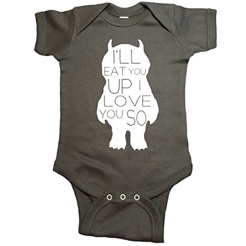 Where The Wild Things are Baby One Piece Love You So Bodysuit