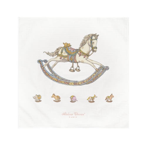 Organic Cotton Rocking Horse Swaddle