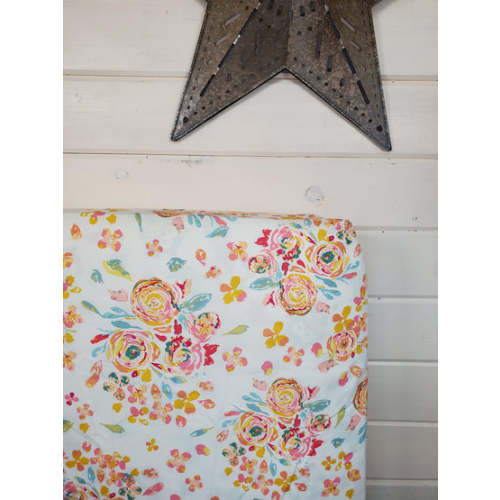 Fitted Sheet - Floral in Watercolor Roses : Crib – DBC Baby Bedding Co