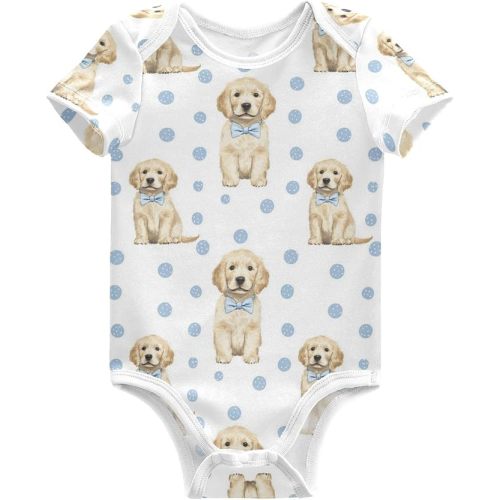 vvfelixl Dachshund Dog Baby Clothes for Boy Girl,Baby One-Piece Bodysuit for 0-24 Months,Short Sleeve