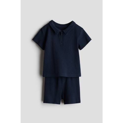 2-PIECE WAFFLED JERSEY SET