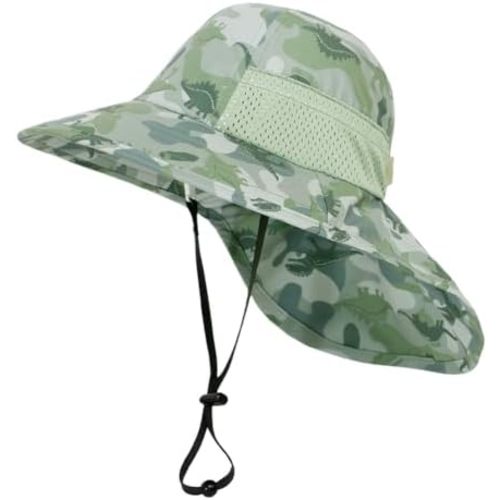Toddler Sun Hat for Baby Kids Summer UPF 50+ Sun Protection Beach Hats for Boys Girls Wide Brim Outdoor Play Hat