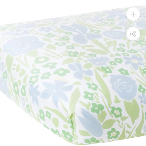 Jenny Blue Crib Sheet