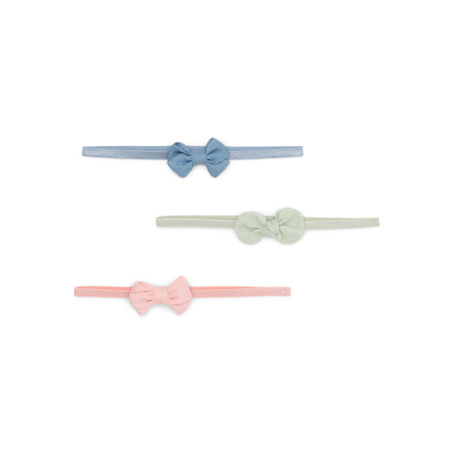 Carter's Child of Mine Newborn and Baby Girls Bow Head Wrap, 3-Pack