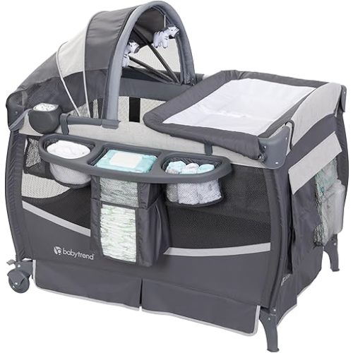 Baby Trend Deluxe II Nursery Center, Misty Grey