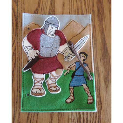 David and Goliath Quiet Book page (Basic)