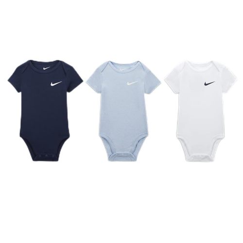 Nike 3 pack onesies (midnight navy) 3 month