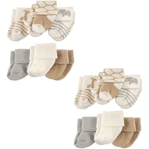 Luvable Friends Baby Newborn and Baby Socks Multi-pack Set
