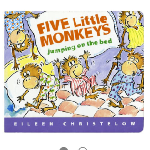 Five Little Monkeys Jumping on the Bed Lap Board Book by Eileen Christelow, Board Book | Barnes & Noble®