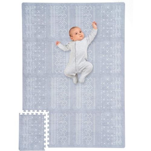 Zicoto - Stylish Baby Play Mat For Your Baby Boy Or Girl - Large And Soft Foam Playmat Creates A Safe Play Area For Little Ones