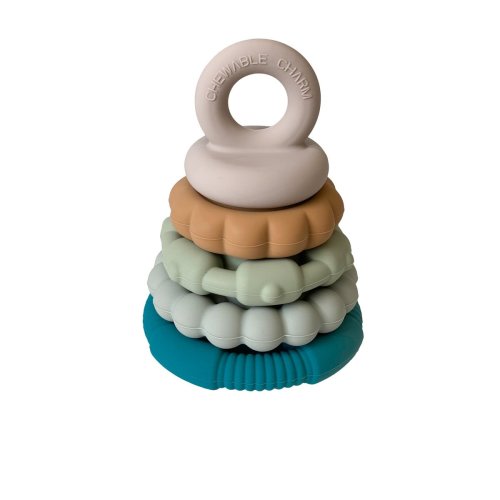 Chewable Charm Silicone Teether Stacker | River – StarryBird Kids