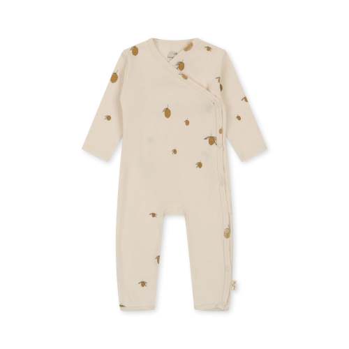 NEWBORN ONESIE GOTS - lemon