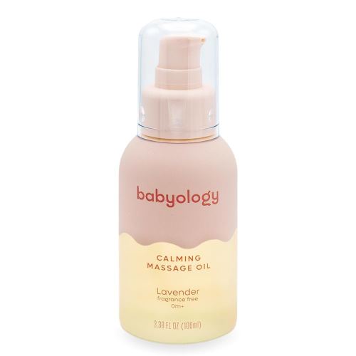 Calming baby oil for Newborn with Baby essential oils - 3,38 Fl. Oz (100ml) - Lavender - Nourishing and Moisturizing Massage for Bonding