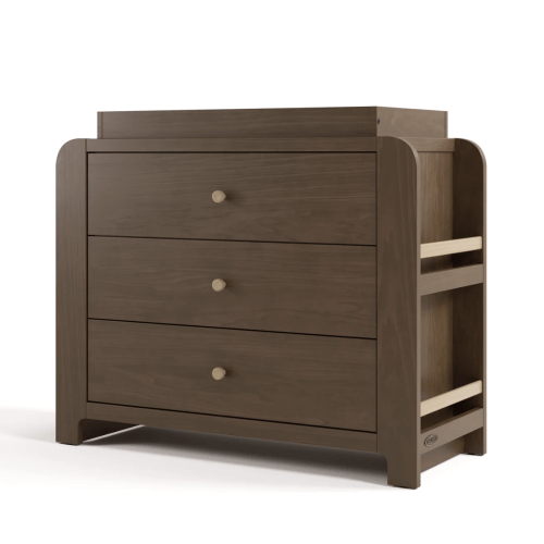 Graco® Read-with-Me® 3 Drawer Chest with Bookshelves and Removable Changing Topper