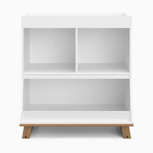 Storkcraft Modern Convertible Changing Table - White/Vintage Driftwood