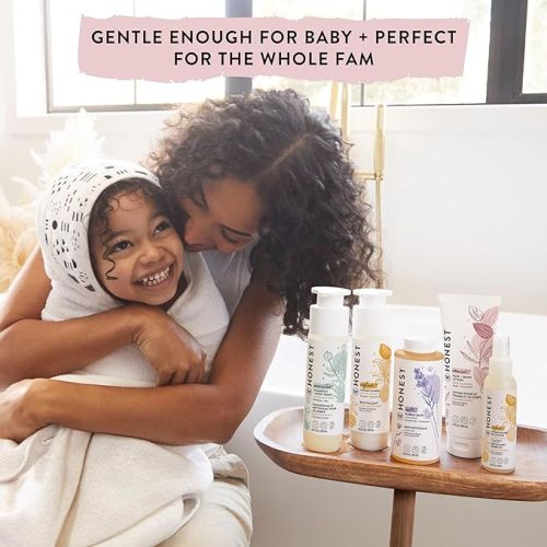 The Honest Company 2-in-1 Gentle Cleansing Shampoo + Body Wash, 10 fl oz, Fragrance Free, Tear-free, Hypoallergenic, Naturally Derived Ingredients, Made in USA - 10 Fl Oz (Pack of 1) - Fragrance Free Sensitive