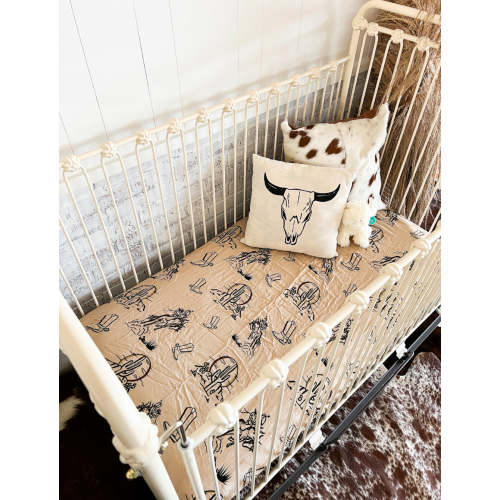 Desert Boots Fitted Crib Sheet 2.0