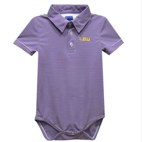 Stripe Polo Onesie | LSU Tigers – zukababy