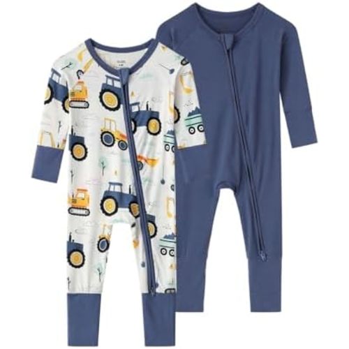 Baby Viscose from Bamboo Footless Pajamas Boys Girls Zippy Pjs Sleep 'N Play Romper - 0-24 Months