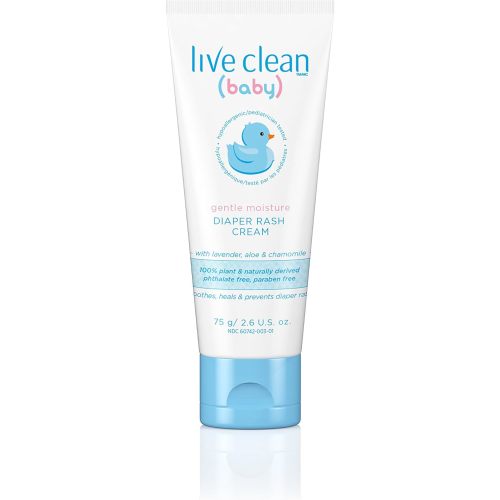 Live Clean Baby Gentle Moisture Diaper Rash Cream, 2.6 Oz