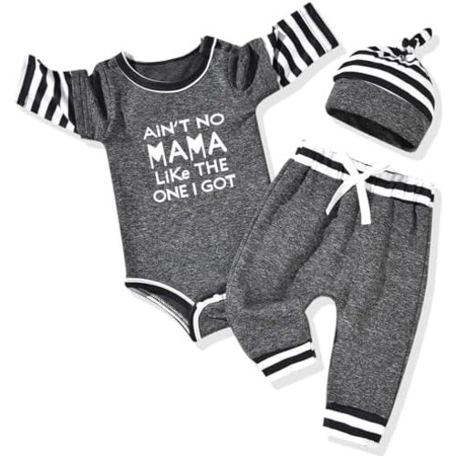 Aalizzwell Newborn Infant Baby Boys Fall Winter Outfit