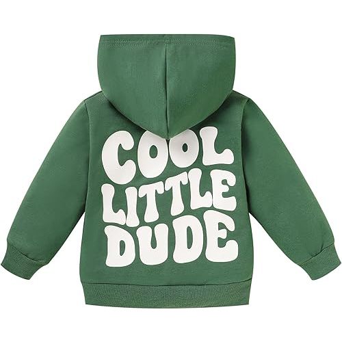 Toddler Baby Boy Fall Winter Hooded Clothes Baby Boy Hoodie Tops Letter Printed Long Sleeve Sweatshirt