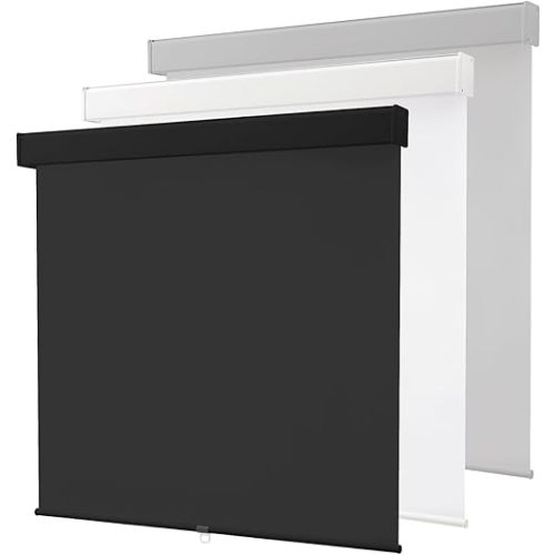 Cordless Roller Window Shades,100% Black Out Shade for Windows,Thermal Insulated UV Protection Window Blinds,Door Blinds,Blackout Window Shades Pull Down for Home,Office,32" W x 72" H, Black