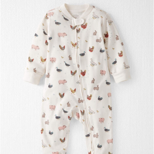 Baby Organic Cotton Sleep & Play Pajamas in Farm Animals - Little Planet | Carter's