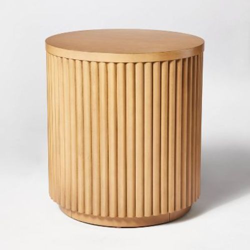 Dowel Fully Assembled Accent Table Natural - Threshold™ Designed With Studio Mcgee