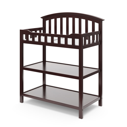 Graco Infant Wood Changing Table with Changing Pad, Espresso