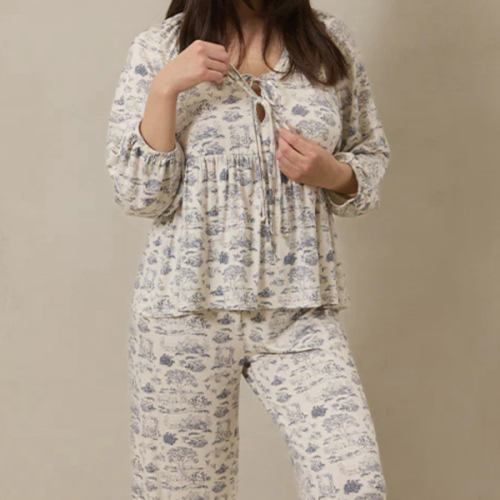 Bleu Toile Women’s Sleep Set - M