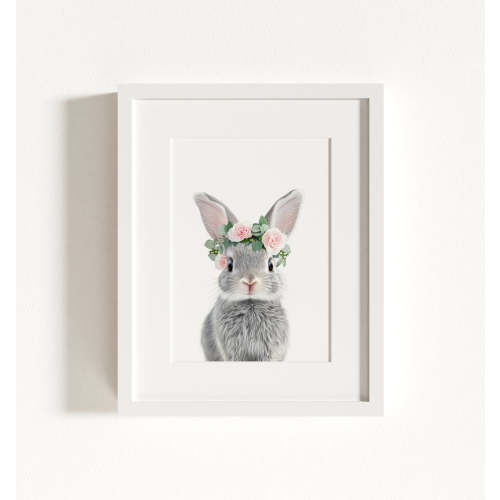 Baby Rabbit Framed Art - The Crown Prints