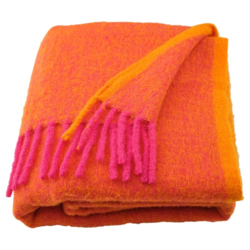 IKEA - KLIPPOXEL Throw (Orange/Pink)